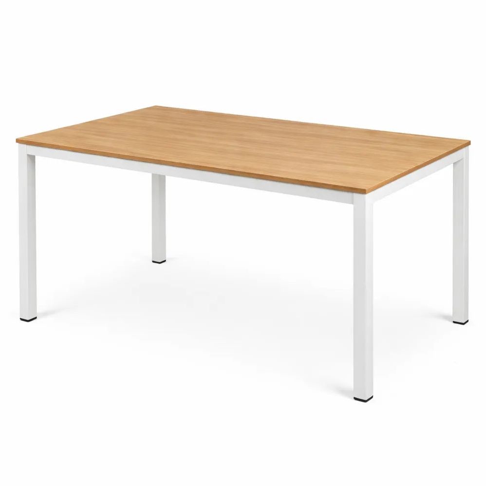 Table de Travail en Bois et Acier pour Maison et Bureau, 120x60x75 cm