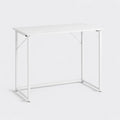 Table d'Ordinateur Pliante Compacte pour Bureau à Domicile, Facile à Assembler, 80 x 46 x 74 cm - Blanc