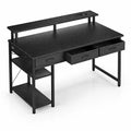 Bureau Fonctionnel avec Tiroirs et Éclairage LED RGB