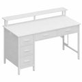 Bureau de jeu 100 cm avec LED et ports USB, rangement et 5 tiroirs