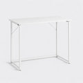 Table d'Ordinateur Pliante Compacte pour Bureau à Domicile, Facile à Assembler, 80 x 46 x 74 cm - Blanc