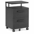 Caisson de Bureau à Roulettes avec Serrure et Espace de Rangement